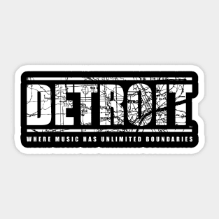 Detroit Unlimited Boundaries Shirt Sticker